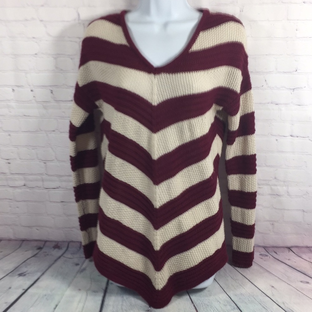 New Directions Large Stripe Sweater Size M